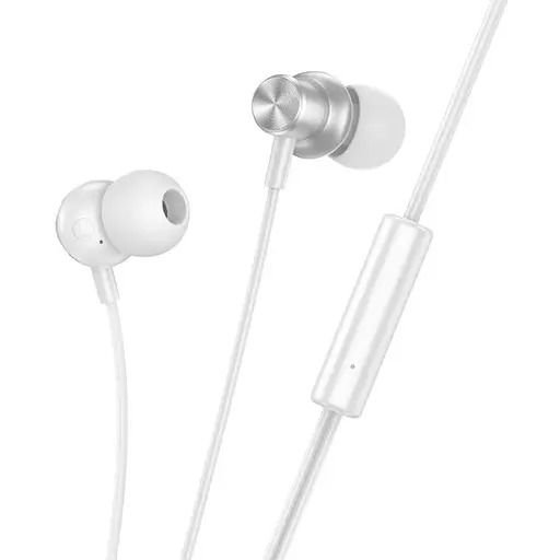 Навушники вакуумні Hoco M110 Jack 3.5 сріблястий