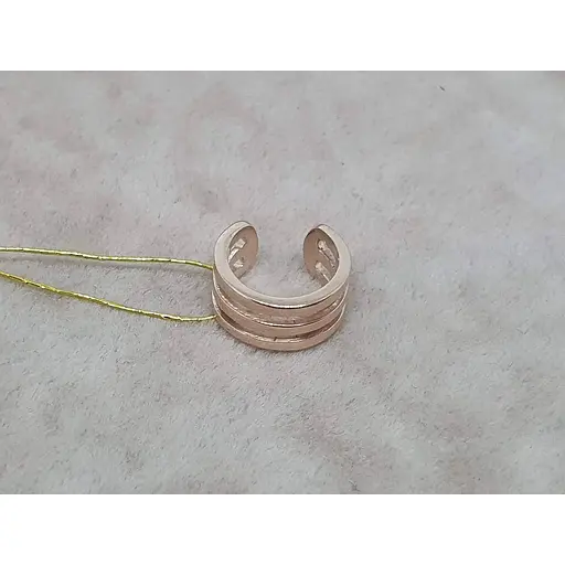 Золота сережка-кафф на хелікс Платон. 1С364/00Б - фото 3