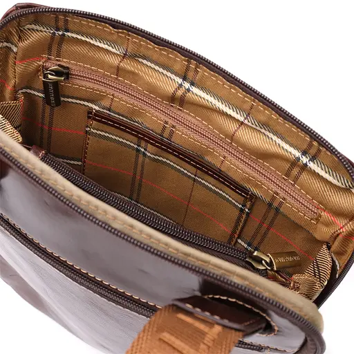 Чоловіча сумка через плече з гладкої шкіри TONY PEROTTI 20х25х3,5 см 000315695 - фото 8