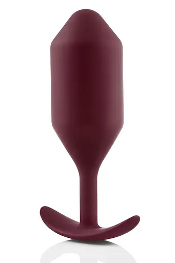 Анальна пробка B-Vibe Snug Plug 5, 16 см (бордовий) - фото 2
