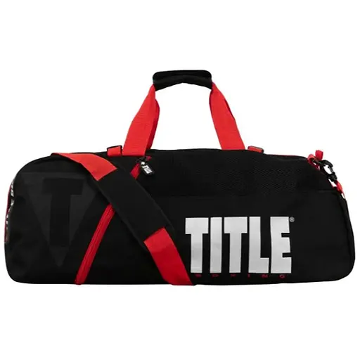 Спортивная сумка TITLE Boxing Champion Sport Bag/Backpack Black/Red (TBAG46 BK/RD) - фото 1