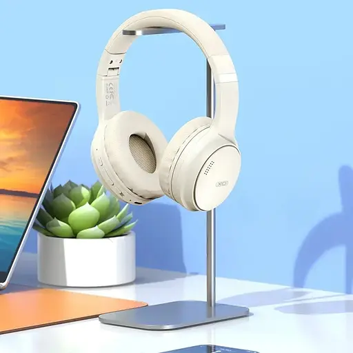 Бездротові навушники XO BE41, ANC, IPX5, BT5.3, AUX, 1000mAh, 60h, white - фото 7