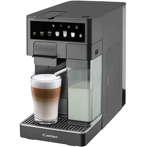 CATLER Кофеварка Catler капсульная Renzo 1,6 л, капсулы, молотый кофе, сенсорное управление, автоматический капучино-машина, серый - фото 1