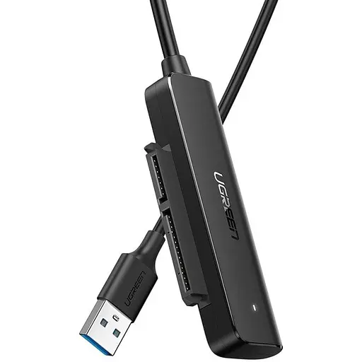 Перехідник Ugreen USB 3.0 Type-A SATA III F CM321 чорний