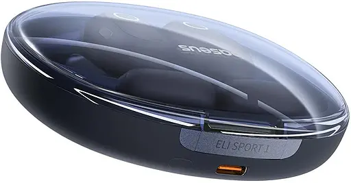 Бездротові навушники Baseus Eli Sport 1 Open-Ear TWS Earbuds, IPX4, BT5.3, 65mAh, 600mAh, 7.5h, Cosmic Black A00064400121-00 - фото 4