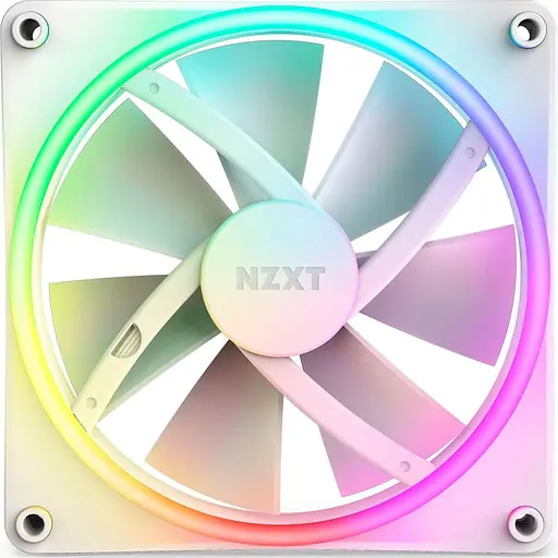Вентилятор NZXT NZXT, F140RGB Duo - 140mm Dual-sided RGB Fan - Twin Pack (White) (RF-D14DF-W1) - фото 2