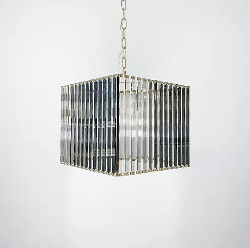 Кришталева люстра квадратної форми у золотому корпусі Line.F SA 39 B - фото 3