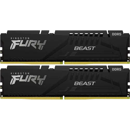 Оперативна пам'ять Kingston Fury 16GB (2x8GB) DDR5 5200MHz Beast Black (KF552C36BBEK2-16)