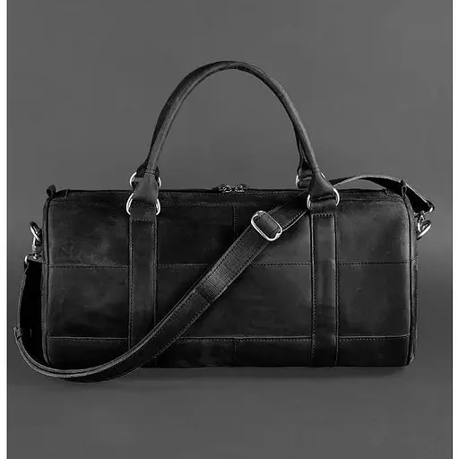 Шкіряна сумка Harper чорна Crazy Horse - фото 1