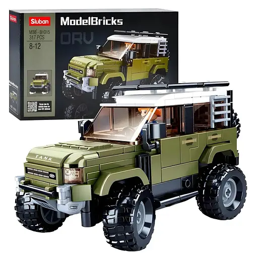 Конструктор джип Sluban Model Bricks на 317 деталей (M38-B1015)
