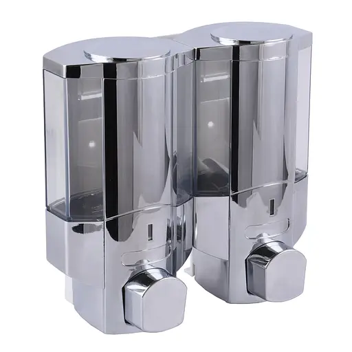 Дозатор жидкого мыла двойной HOTEC HB 5302 для ванной кухни с функцией дозирования моющего средства - фото 1