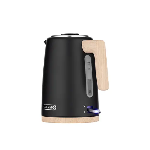 Ardesto Электрочайник EKL-F420WWD, 1.7л, металл, мат, Strix, черный - фото 4