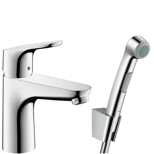 Змішувач з гігієнічною лійкою Hansgrohe Focus E2 31927000, Хром - фото 1