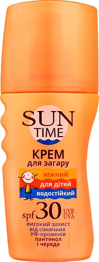 Крем для засмаги Біокон Sun Time SPF 30 Ніжний для дітей 150 мл - фото 3