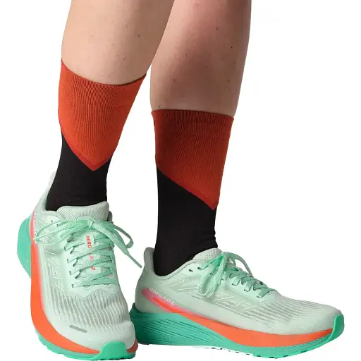 Кроссовки Salomon outdoor Aero Blaze 2 W 5.5 Bay/Cherry Tomato/Electric Green - фото 7