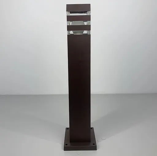 Вуличний ліхтар-стовп в корпусі кольору Coffee 80 см | Line F | Арт. 8024 80CM CF (стовп) - фото 1