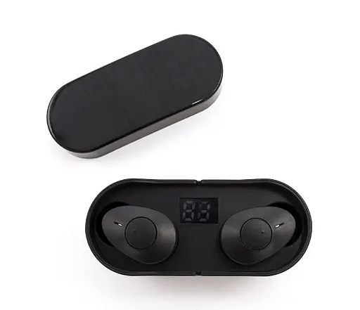 Бездротова Bluetooth стерео гарнітура Remax TWS-22 з кейсом Чорний - фото 4