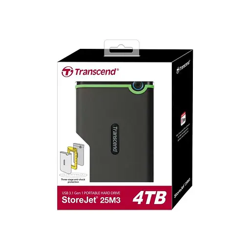 Зовнішній жорсткий диск Transcend StoreJet 25M3 4TB (TS4TSJ25M3S) - фото 3
