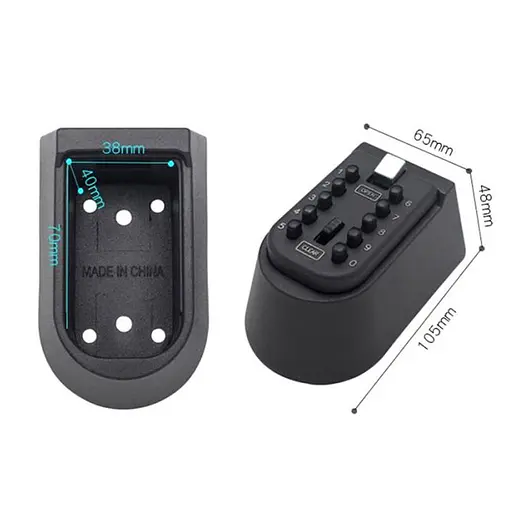 Міні сейф для ключів настінний Badoo Security T8, з кодовим замком і антивандальним металевим корпусом (100737) - фото 7