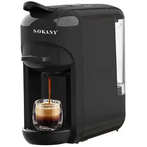 Кофемашина Sokany SK-516, 1450 Вт 600 мл черная - фото 1