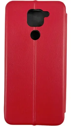 Чехол книжка Xiaomi Redmi Note 9 эко-кожа Premium Case для смартфона Красный - фото 3
