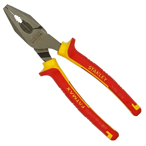Плоскогубцы электрика Stanley MaxSteel VDE 1000V комбинированные изолированные 200 мм (0-84-002)