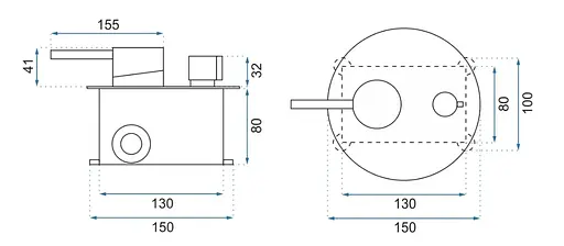Смеситель для ванны Rea Lungo + Box скрытого монтажа хром REA-B6990 Хром - фото 5