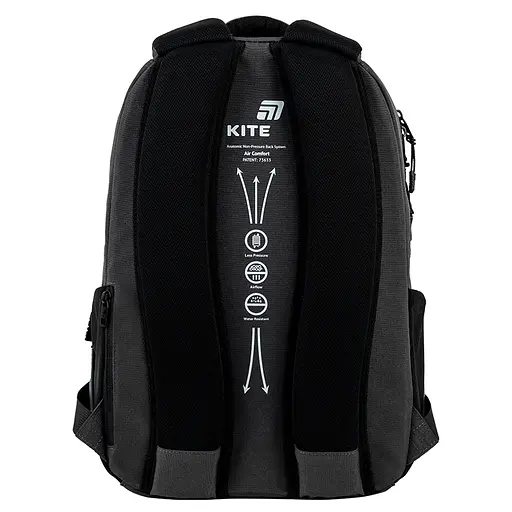 Рюкзак Kite Education teens 2578M Step Up Темно-серый (K26-2578M-3) - фото 7