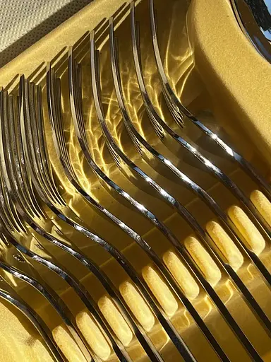 Набор столовых приборов Bachmayer BM-7219 на 12 персон в подарочном чемодане 72 предмета - фото 9