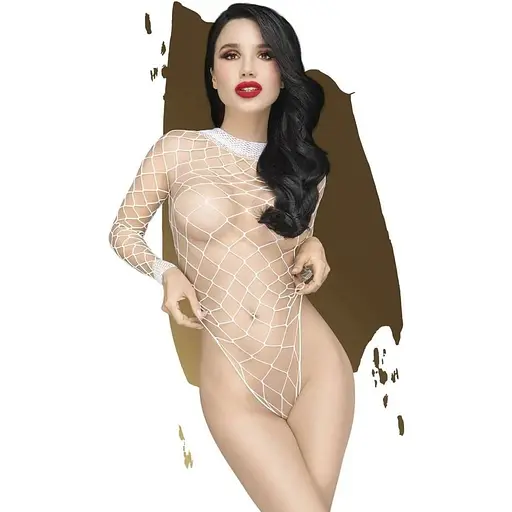 Боди Penthouse Lingerie Scandalous S-L белый