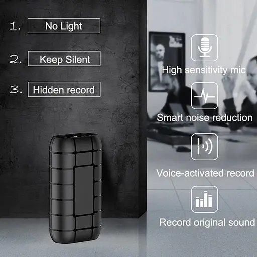 Міні диктофон з великим часом роботи Nectronix A50+, з пам'яттю 16 Гб, кліпса, магніт (100836-16) - фото 5