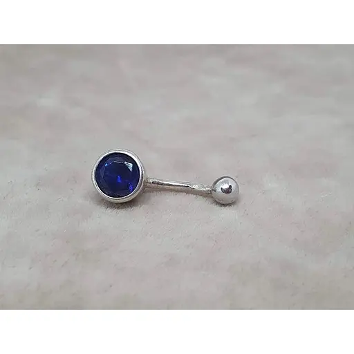 Срібна сережка для пірсингу пупка Silvex 925. ПР2ФС/030.1 - фото 2