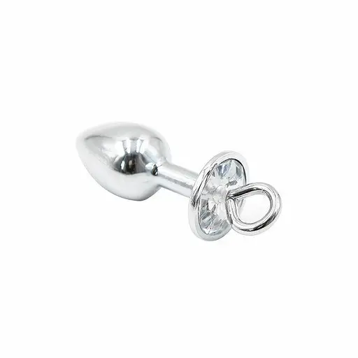 Наручники з ланцюгами та анальною пробкою One size Сріблястий K000162 - фото 2