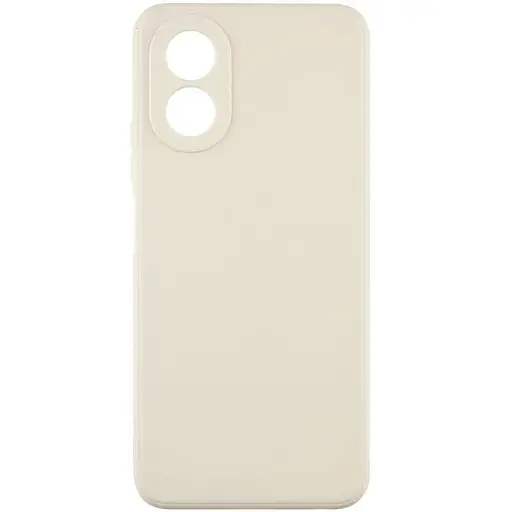Силиконовый чехол Candy Full Camera для Oppo A58 4G Бежевый / Antique White