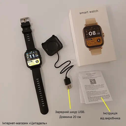 Смарт-годинник Smart Watch Y13 Bluetooth чорний, встановлення власного фону - фото 10