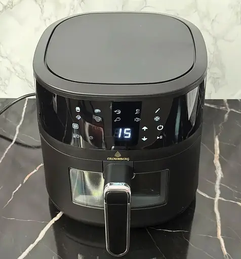 Аерофритюрниця безмасляна Crownberg CB-5551 на 5л електрична аерогриль з сенсорним керуванням 2000Вт Чорний - фото 5