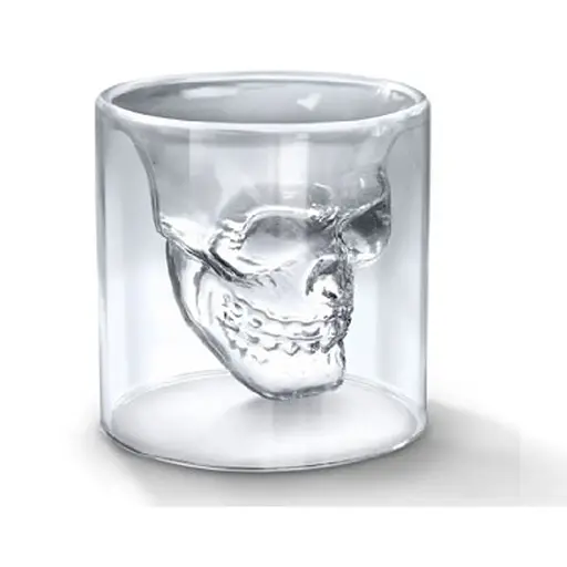 Склянка для віскі череп skull glass