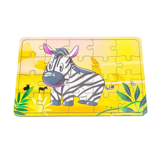 Детский деревянный пазл Зебра Арт-10029, 20 элементов