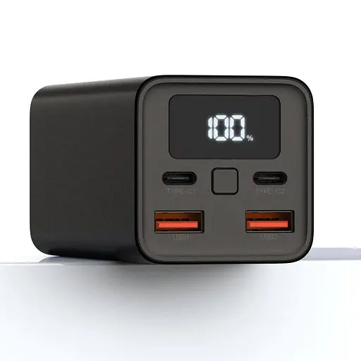 Зовнішній акумулятор для ноутбуків XO PB97 65w 20000 mah чорний - фото 1