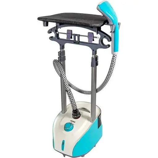 Отпариватель ROTEX RIC220-S SUPER STEAM для одежды на дому 2000Вт резервуар 2л стойка 50-132см Голубой/Белый - фото 1