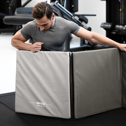 Мат гімнастичний Gymtek твердий 5 см сірий - фото 8