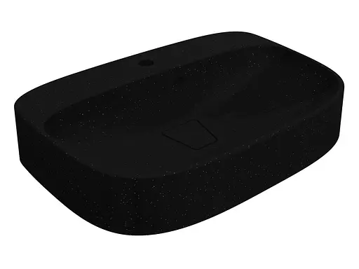 Умивальник Miraggio Lifou mirastone black 0000991, Чорний матовий - фото 2