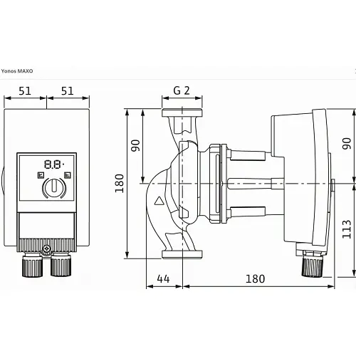 Циркуляційний насос Wilo Yonos MAXO 30/0,5-10 (2120643) - фото 2