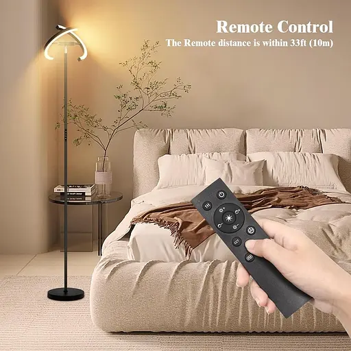 Світлодіодний торшер OTREN з регульованою яскравістю, пультом дистанційного керування - фото 3