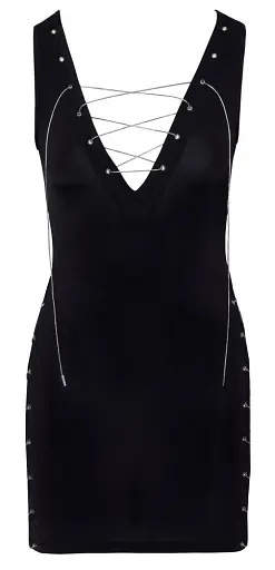 Міні-сукня Cottelli Party lacing L (чорний) - фото 6