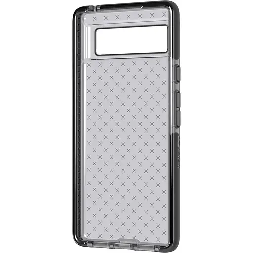 Оригинальный противоударный силиконовый чехол Tech21 Evo Check для Google Pixel 6 (6.4") Smokey Black T21-9116 - фото 4