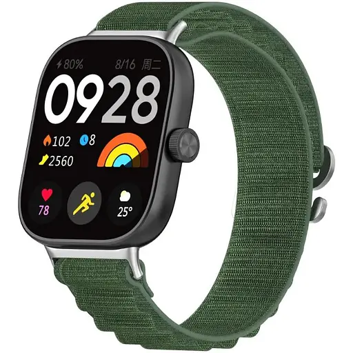Ремешок DK CDK для Xiaomi Redmi Watch 5 Polyester Alpine Loop (018837) (green) - фото 3