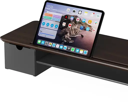 Настільна підставка для монітора Officepro MR161DW Dark Wood/Black (MR161DW) - фото 4