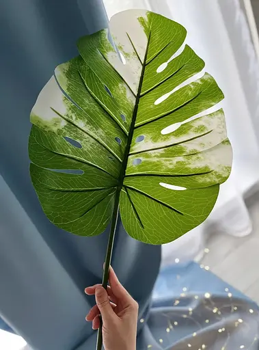 Искусственные листья Engard Monstera Alba 73 см (TW-54) - фото 6