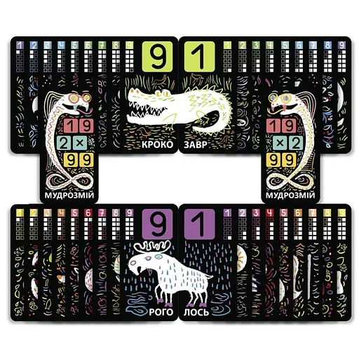 Настольная обучающая игра Чудоживотные 360098, 38 карточек - фото 7